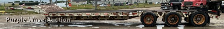 image for item NL9876 1991 Trail King TK100RG drop deck equipment trailer