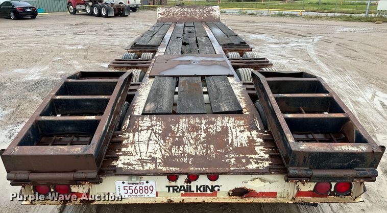 image for item NL9876 1991 Trail King TK100RG drop deck equipment trailer