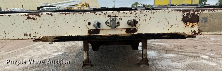 image for item NL9876 1991 Trail King TK100RG drop deck equipment trailer