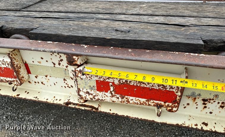 image for item NL9876 1991 Trail King TK100RG drop deck equipment trailer