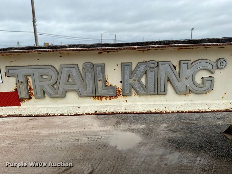 image for item NL9876 1991 Trail King TK100RG drop deck equipment trailer