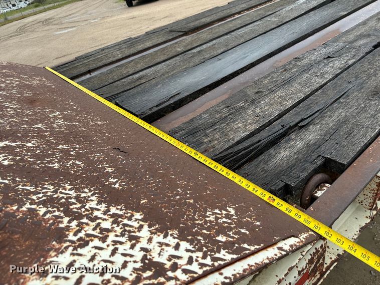 image for item NL9876 1991 Trail King TK100RG drop deck equipment trailer