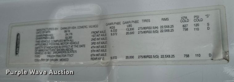 image for item NL9945 2020 Freightliner  Cascadia semi truck