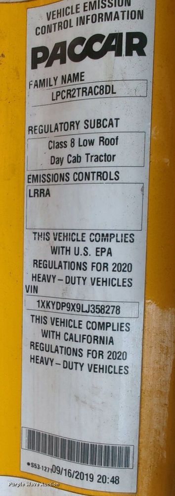 image for item NW9517 2020 Kenworth T680 semi truck