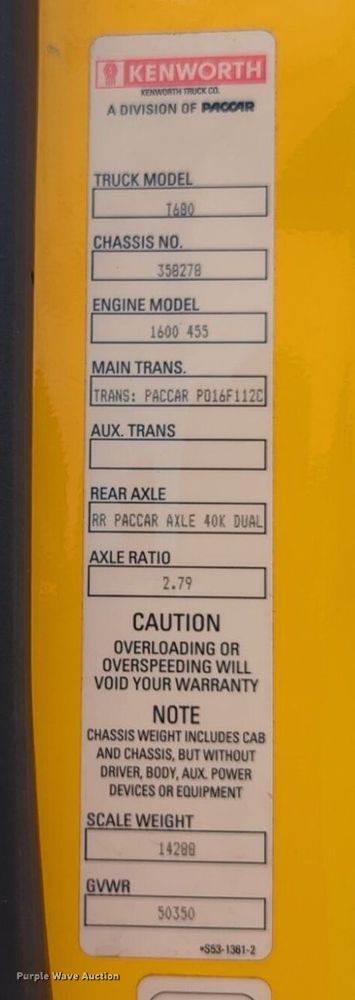 image for item NW9517 2020 Kenworth T680 semi truck