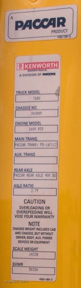 image for item NW9519 2020 Kenworth  T680 semi truck