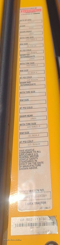 image for item NW9534 2020 Kenworth T680 semi truck