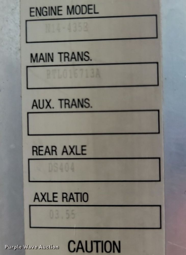 image for item NZ9874 1996 Kenworth  W900 semi truck