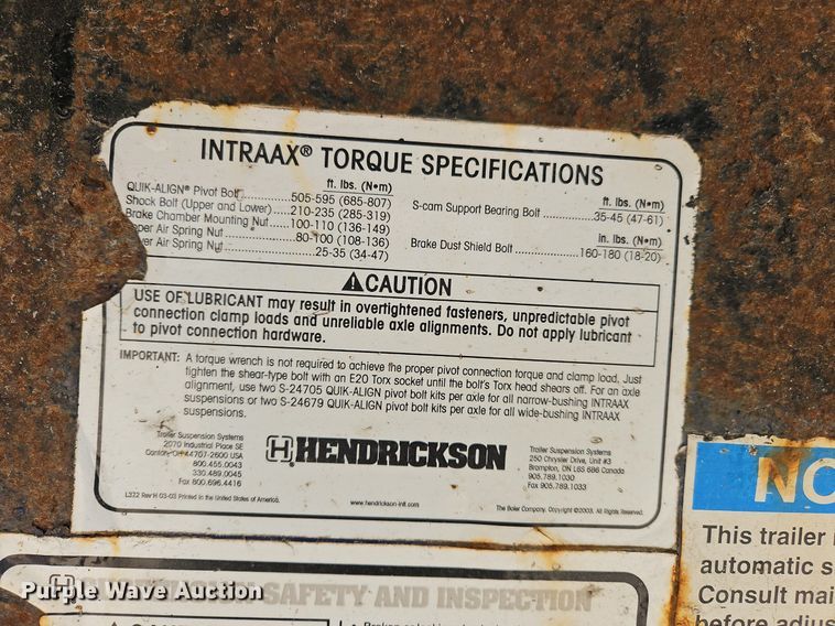 image for item OK9951 2006 Fontaine  flatbed trailer