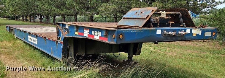 image for item OK9970 2015 Trail King TK80HT drop deck hydratail equipment trailer