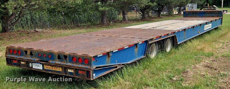 image for item OK9970 2015 Trail King TK80HT drop deck hydratail equipment trailer
