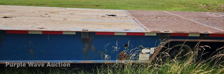 image for item OK9970 2015 Trail King TK80HT drop deck hydratail equipment trailer