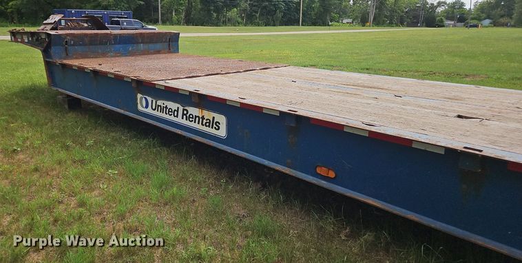 image for item OK9970 2015 Trail King TK80HT drop deck hydratail equipment trailer