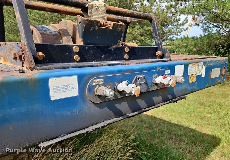 image for item OK9970 2015 Trail King TK80HT drop deck hydratail equipment trailer