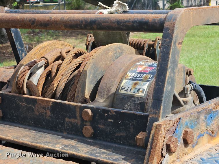 image for item OK9970 2015 Trail King TK80HT drop deck hydratail equipment trailer