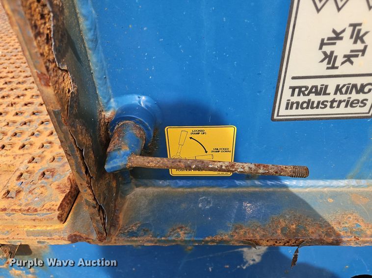 image for item OK9970 2015 Trail King TK80HT drop deck hydratail equipment trailer