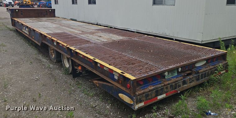image for item OK9975 2014 Ledwell LW48HT2 drop deck hydratail equipment trailer