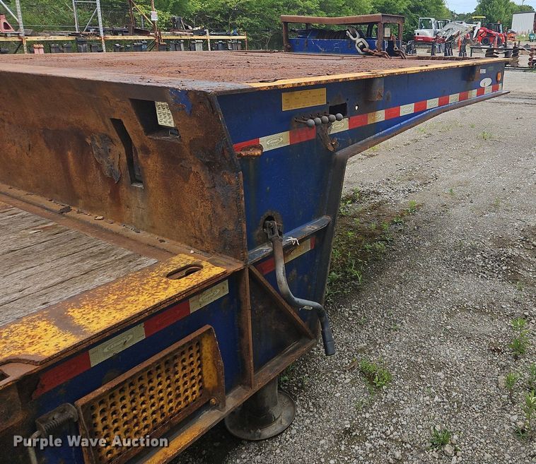 image for item OK9975 2014 Ledwell LW48HT2 drop deck hydratail equipment trailer