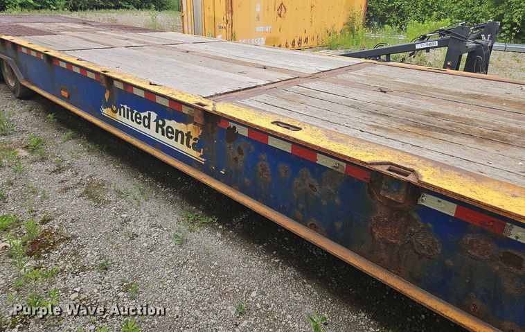 image for item OK9975 2014 Ledwell LW48HT2 drop deck hydratail equipment trailer