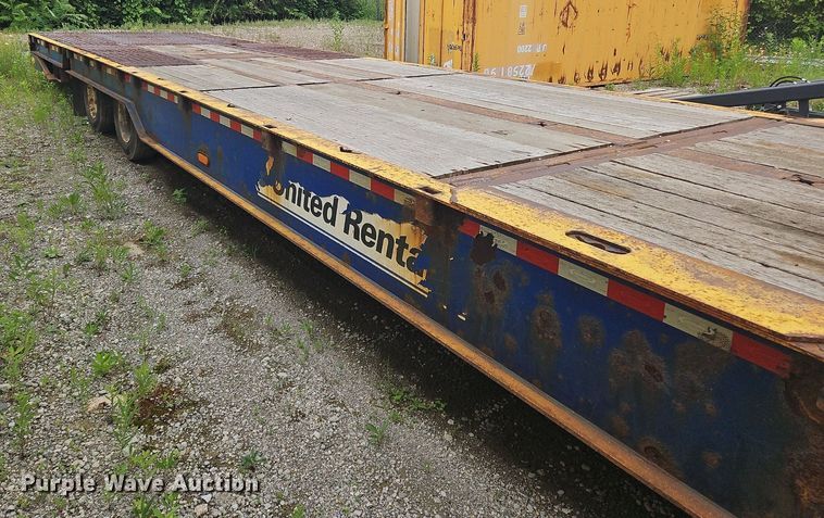 image for item OK9975 2014 Ledwell LW48HT2 drop deck hydratail equipment trailer