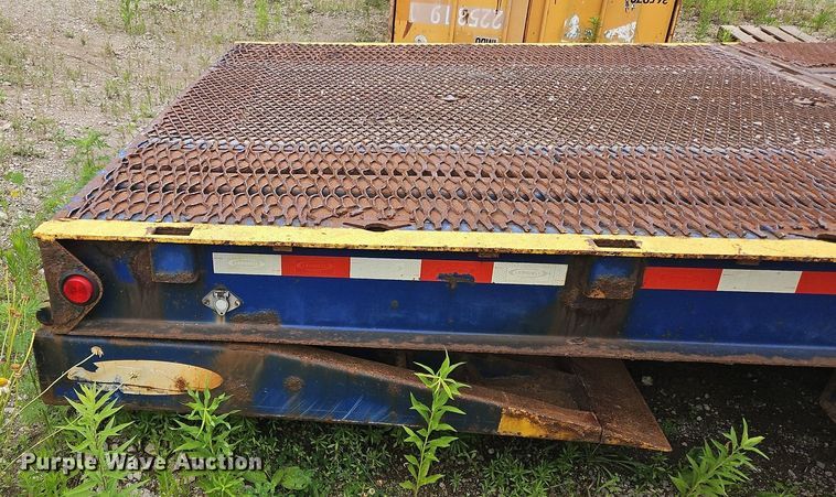 image for item OK9975 2014 Ledwell LW48HT2 drop deck hydratail equipment trailer
