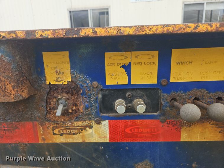 image for item OK9975 2014 Ledwell LW48HT2 drop deck hydratail equipment trailer