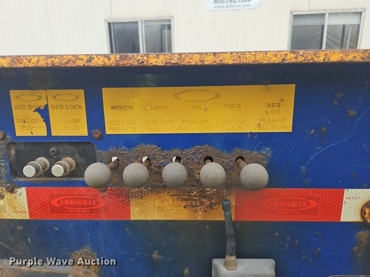 image for item OK9975 2014 Ledwell LW48HT2 drop deck hydratail equipment trailer