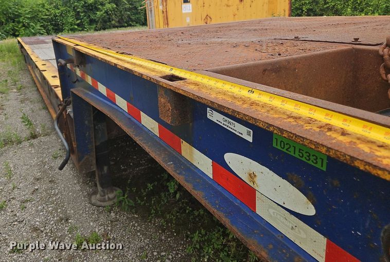image for item OK9975 2014 Ledwell LW48HT2 drop deck hydratail equipment trailer