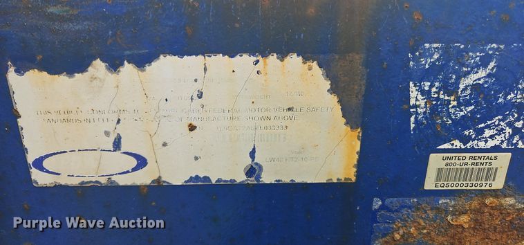 image for item OK9975 2014 Ledwell LW48HT2 drop deck hydratail equipment trailer