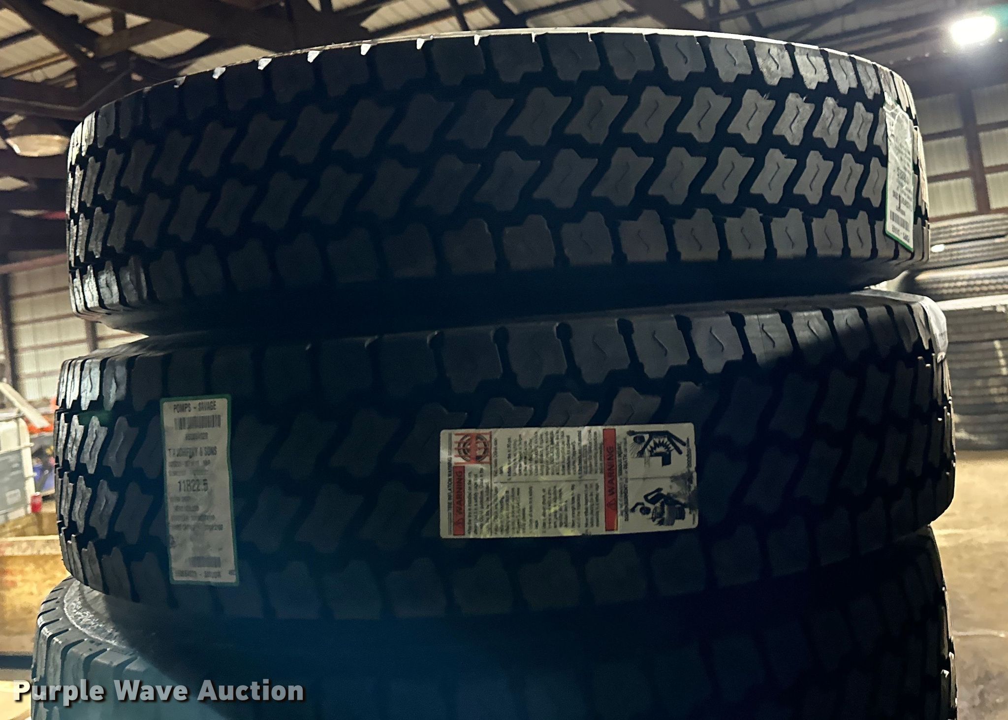 (8) 11R22.5 tires in Shakopee, MN Item DO3308 for sale Purple Wave