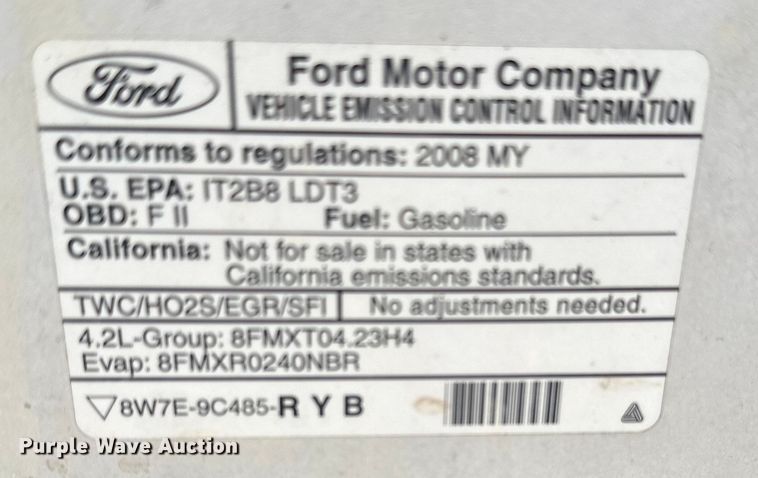 image for item DJ6241 2008 Ford F150 XL pickup truck