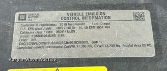 image for item DK6658 2015 GMC Sierra 3500HD utility bed pickup truck