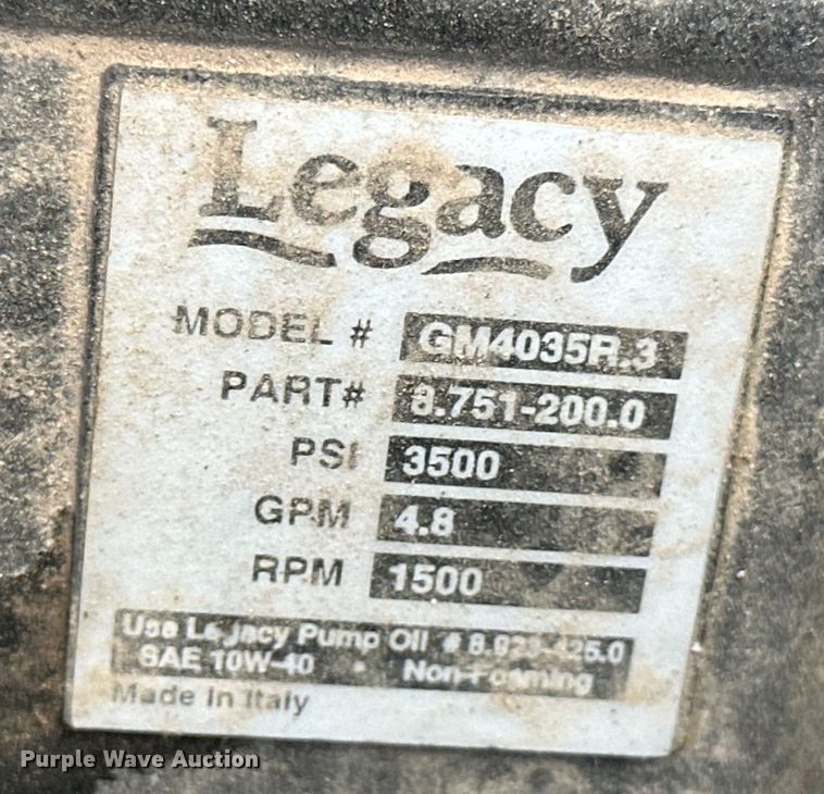 image for item DK6662 Karcher pressure washer