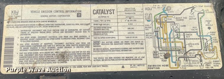 image for item DM7917 1984 GMC Sierra Classic K1500  pickup truck