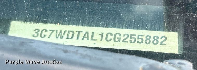 image for item DO6529 2012 Dodge Ram 3500HD flatbed pickup truck