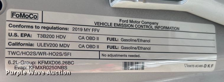 image for item DO6538 2019 Ford F250 Super Duty SuperCab pickup truck