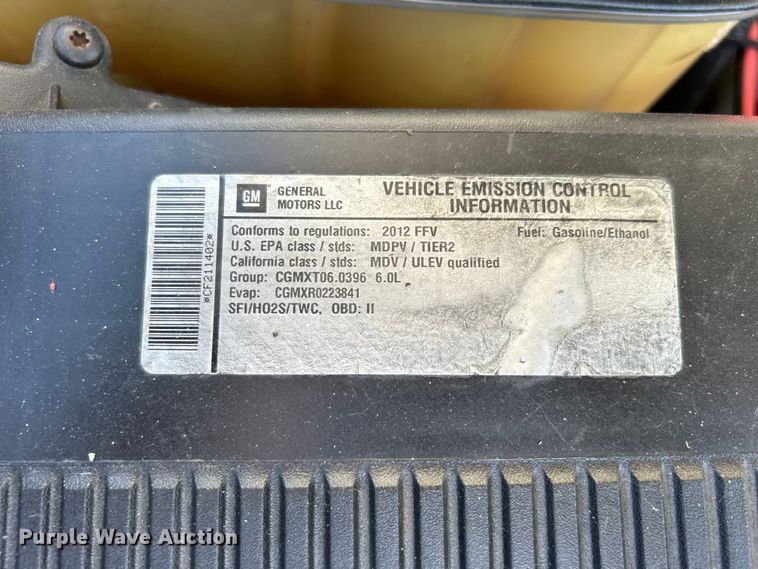 image for item DO6556 2012 Chevrolet  Silverado 2500HD Crew Cab pickup truck