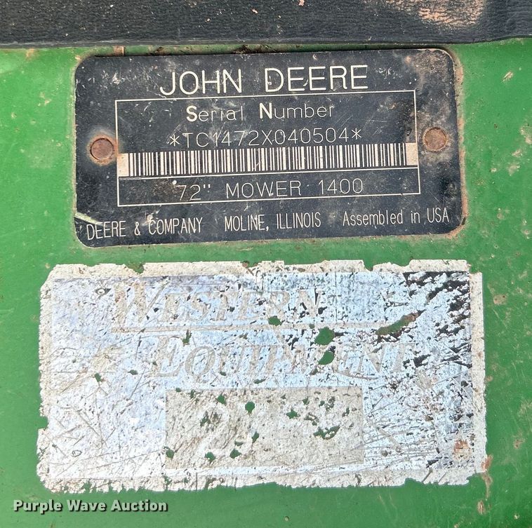 image for item DO6563 2004 John Deere 1435 lawn mower