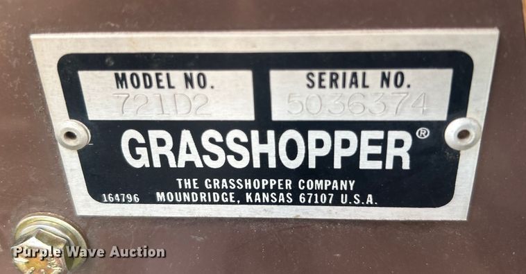 image for item DO6564 2000 Grasshopper 721D2 ZTR lawn mower