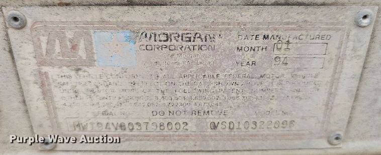 image for item DP6480 1994 International 9200 box truck