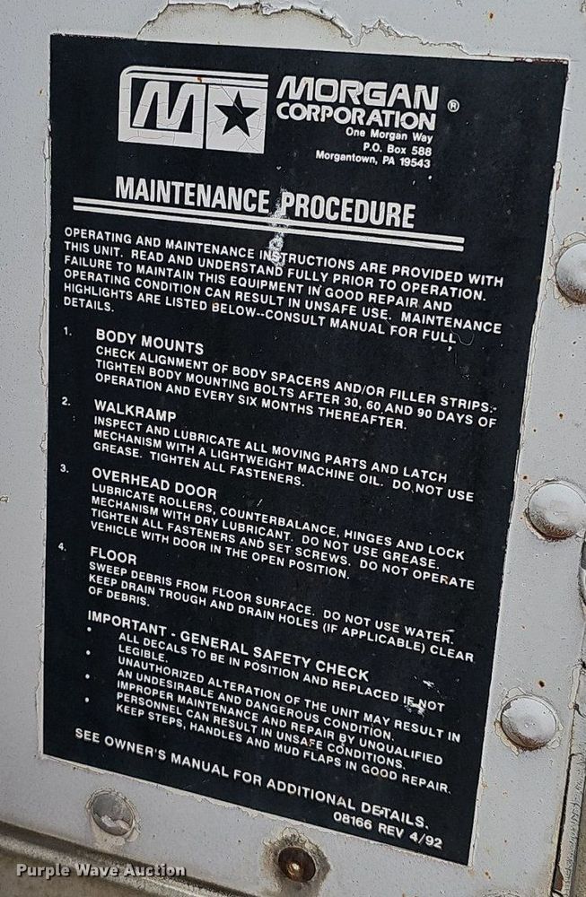 image for item DP6480 1994 International 9200 box truck