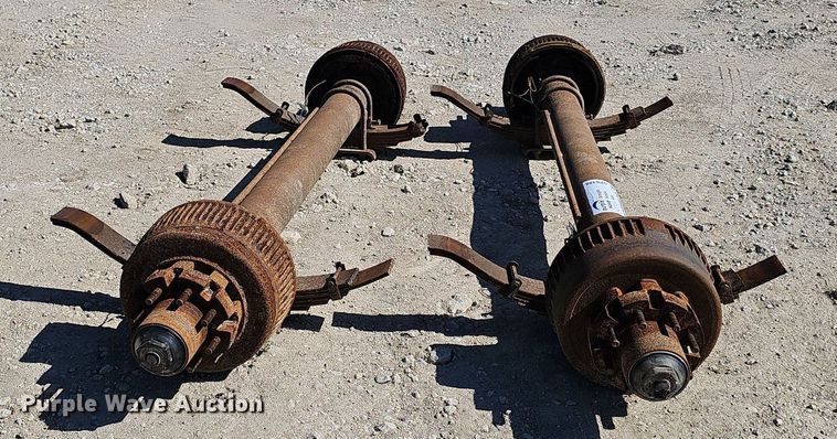 image for item DP6488 (2) Starlite utility trailer axles
