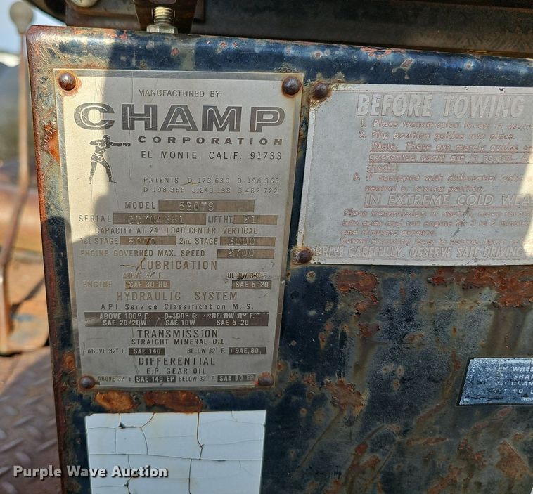 image for item DP6505 Champ 530TS forklift