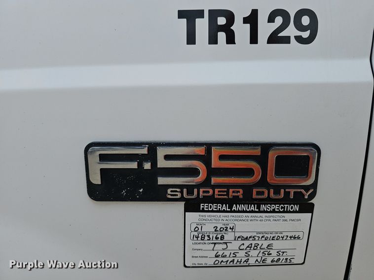 image for item DP6528 2001 Ford F550 Super Duty XL dump truck