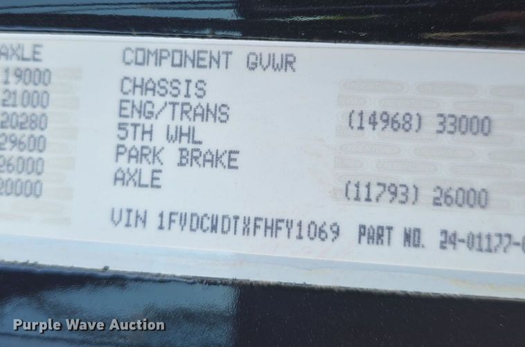 image for item DQ4385 2015 Freightliner  Business Class M2 shuttle bus