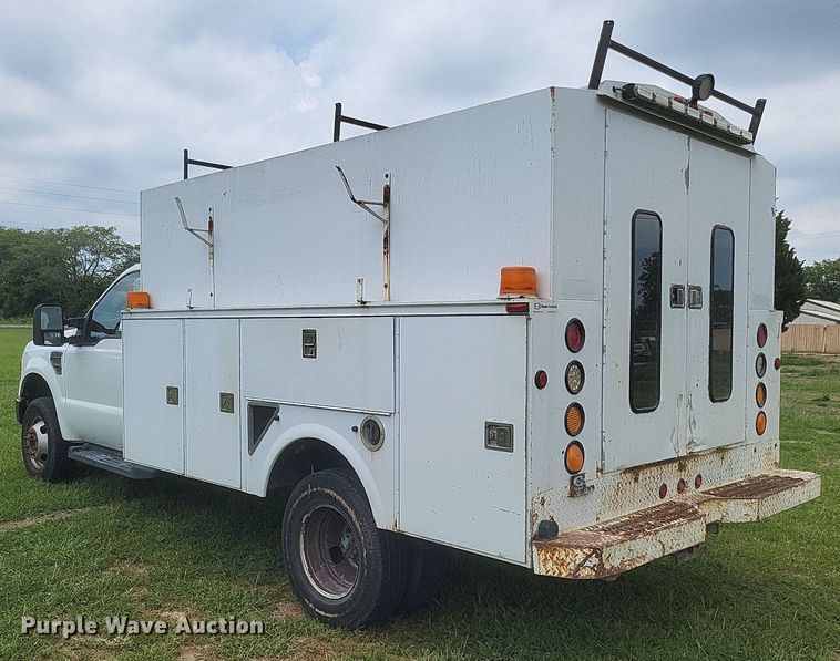 image for item DR4865 2009 Ford F350 Super Duty XL utility bed pickup truck