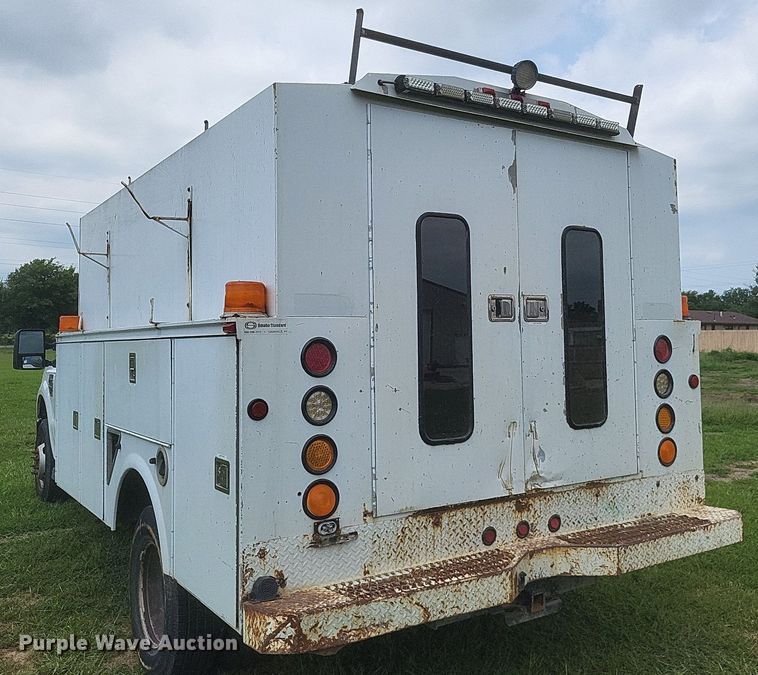 image for item DR4865 2009 Ford F350 Super Duty XL utility bed pickup truck