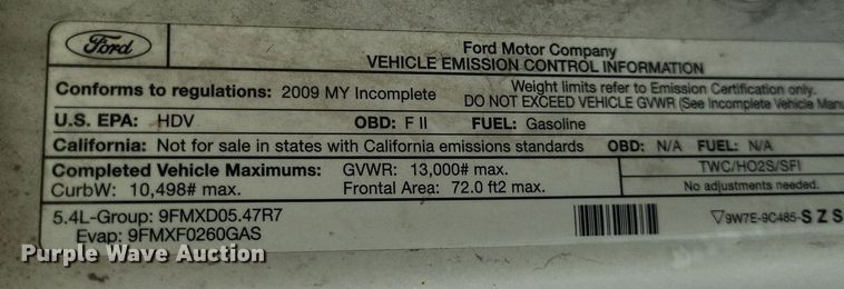 image for item DR4865 2009 Ford F350 Super Duty XL utility bed pickup truck