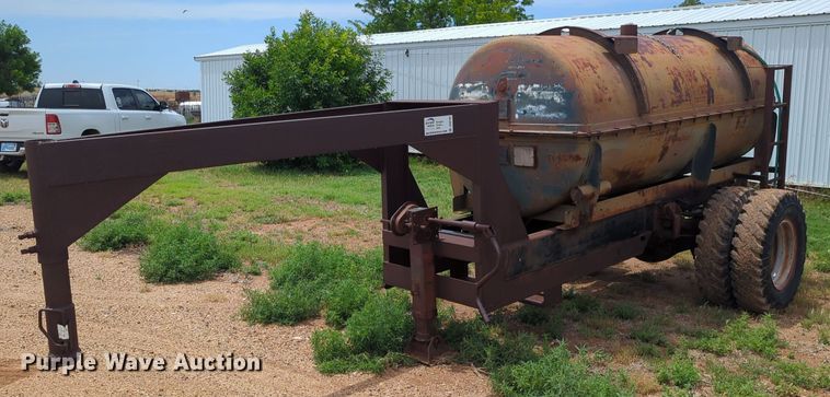 image for item DS6780 Shop built tank trailer