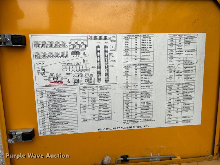 image for item EG0712 2009 Blue Bird Vision school bus